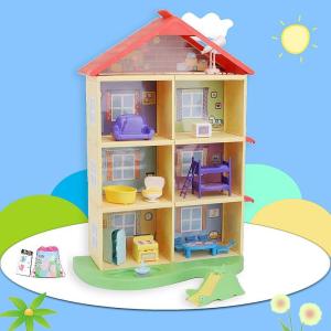 Skibidi Toilet minecraft Ninjago toys Compatible with LEGO Childrens Peppa Pig Toy Full Set Luxury Villa Playground Slide Double-Sided House Assembly Bulk Cargo Suit