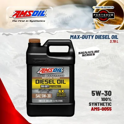 AMSOIL 5W-30 SIGNATURE SERIES 6X MAX-DUTY SYNTHETIC DIESEL OIL 3.78L