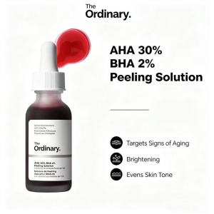 The Ordinary AHA 30% + BHA 2% Peeling Solution | High-Strength Exfoliating Peel Skin Texture Refiner Uneven Tone Treatment Pore Clearing