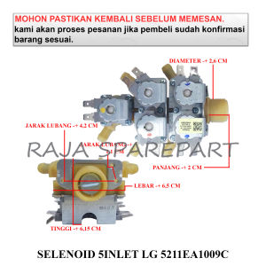 SILG5 SELENOID / WATER INLET MESIN CUCI / SELENOID 5INLET LG 5211EA1009C