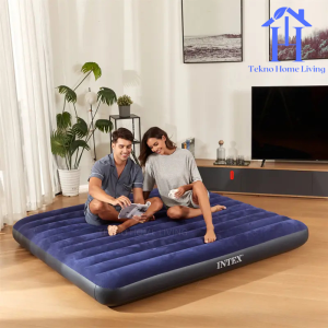 Kasur Angin Portable Matras Anti Bocor Free Pompa Udara