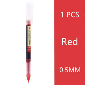Straight Liquid Pen 0.5mm Gel Pen Quick-Drying Rollerball Neutral Pen student school office supplies