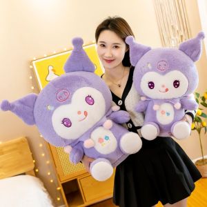 LE Japanese Cartoon Birthday Gifts Valentine Gifts Accompany Toy Anime Plushie Doll Pendant Toys Sleeping Mate Toy Stuffed Toy Kuromi Plush Toy Kuromi Plush Doll Room Decoration