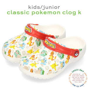 Giày dép crocs - dép sục nhựa crocs in hình Pokemon cho cả bé trai và bé gái chống thấm nước chống trơn trượt chống hôi chân hàng nhà máy xuất xịn đầy đủ hộp hoặc túi crocs