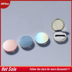 【COD】🔥🔥🔥 Portable Ultra-thin Plastic Powder Box Loose Pot Travel Makeup Jar Sifter Container with Powder Puff Mirror