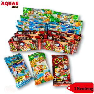 Cucu Pop Lollipop Krimi Warna-Warni - Permen Lolipop Karakter Kartun 1 Renteng