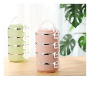 3 Layers Portable Stainless Steel Thermal Lunch Multi-Purpose Microwave Bento With Lids Leakproof Food Container Box2026