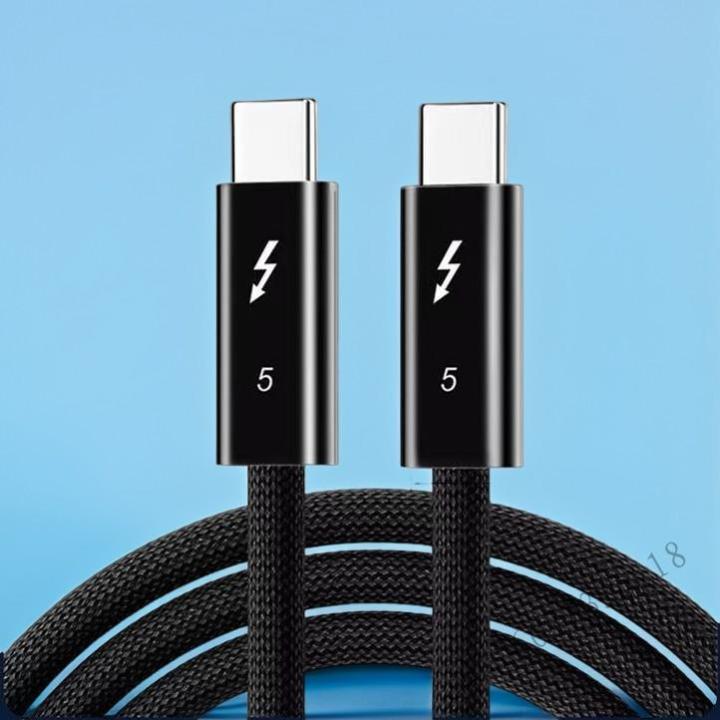 Cáp Thunderbolt 5 Dual Type-C - Sạc nhanh 240W Truyền dữ liệu 120Gbps ...