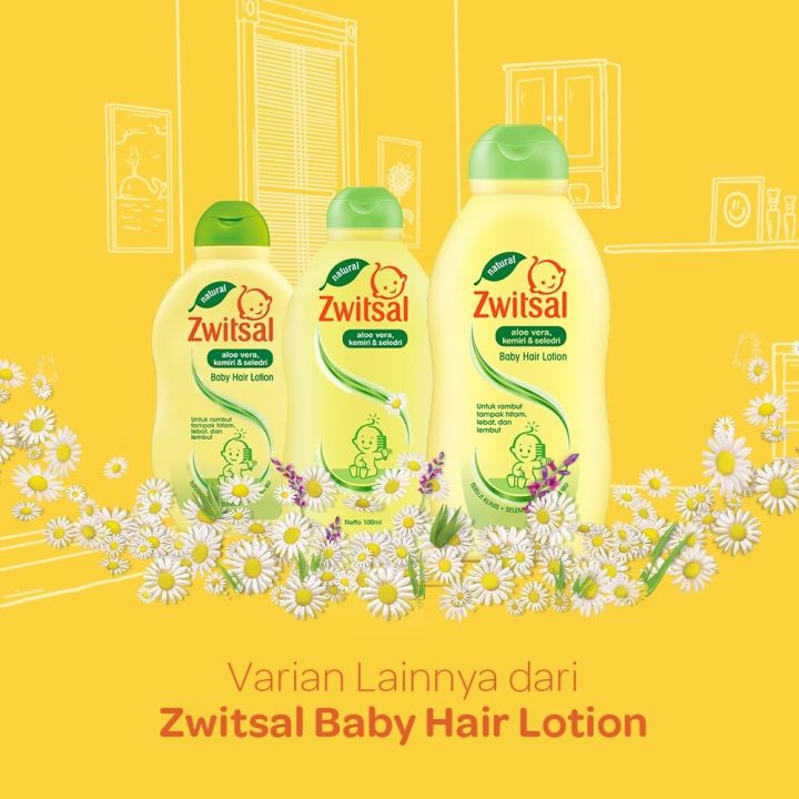 Zwitsal Baby Hair Lotion 50ml 100ml 200ml Losion Perawatan