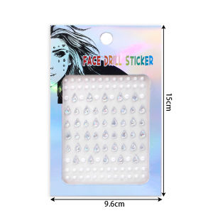 3D Acrylic Makeup Diamond Eyes Face Festival DIY Body Crystal Gems Tattoo Adhesive Rhinestone Nail Art Decoration Jewels Stickers