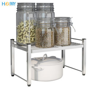 Kệ để đồ nhà bếp 1 tầng đặt trong tủ bếp đa năng Hobby Home Decor KB1T