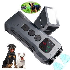 ชาร์จไฟ LED กันเห่าอัลตร้าโซนิคใช้อุปกรณ์อัจฉริยะ P9ป้องกันหมาเห่าหยุดการเห่าเทรนเนอร์ในร่ม
