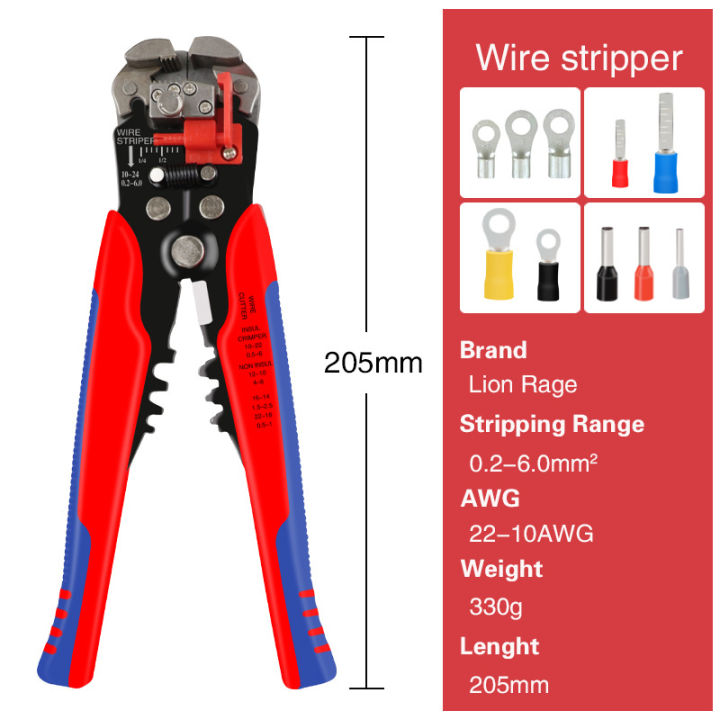 Self Adjusting Wire Stripper - Heavy Duty Automatic Wire Stripping Tool ...