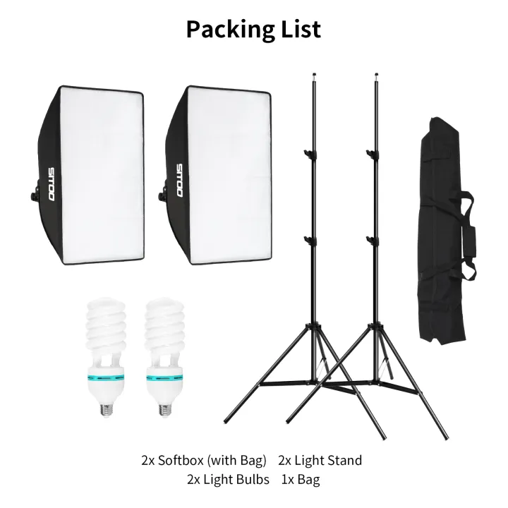 Selens%20%202X%20135W%20LED%20Soft%20Box%20Photography%20Softbox%20Continuous%20Lighting%20Kit%20Stand%20Studio%20-%20Image%208