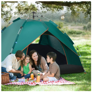4-5 person camping tent sun proof and waterproof tent double-layer outdoor automatic folding automatic home tent
