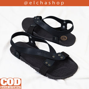 Sandal Sepatu Pria Dewasa Full Karet Hitam Model Terbaru Camou Borneo Sendal Gunung Pria Keren Sendal Murah Kekinian Viral Cowok Remaja