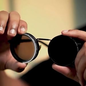 Polarized Round Sunglasses Men ND9 Adjustable Dimming Sun Glasses Cycling Glasses 9-level ND2-400 Adjustable Dimming Sunglasses Men Women Sun Glasses Anti UV Polarized ND Filter Shades