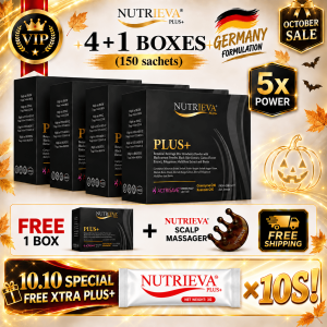 【Official Nutrieva Plus+】PRO Hair Growth_Black Hair_Skin Glow_Relief Oily/Itchy Scalp Supplement 150s