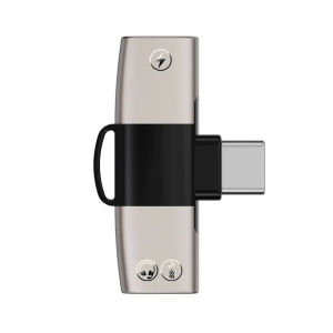 USB Type C Splitter To Double Type C Jack AUX Audio Headphone Adapter PD15W Charging For IPhone 15 Samsung Xiaomi