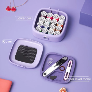 Magnetic Needle and Thread Box Set Storage Organizer Safe and Full Card Position Design Multifunction