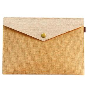 Durability Retro Type Document Case Snap Button Closure Organiser For Professionals Students