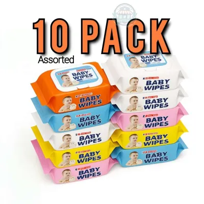 KMS Baby Tender 10-Pack Hypoallergenic Natural Care Wet Wipes for Sensitive Skin
