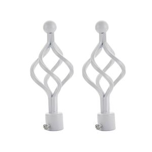 ELITEYA Durable Decorative Household Hollow Out Iron Curtain Rods Head Curtain Rods Ends Caps Curtain Accessories Roman Rod Head