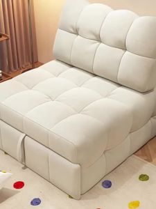 2025 New Multifunctional Pull-Out Extendable Sofa Bed 2-in-1 Folding Single Bed for Small Balcony Living Room & Study