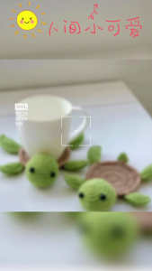 Handmade Crochet Coaster Cute Charming Animal Shape Coaster Heat Insulation Cup Mat Cotton Material for Hot Drinks