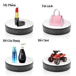 Đế Xoay Trưng Bày Sản Phẩm 15cm Bàn Xoay Điện