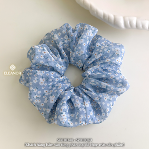 Dây buộc tóc nữ scrunchies Eleanor Accessories to phồng hình hoa phụ kiện tóc cột tóc 10348
