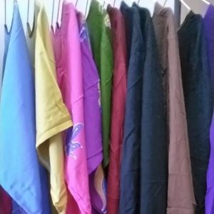 BAJU TIDUR KAFTAN | KELAWAR LENGAN PENDEK | PANJANG | COTTON SELESA