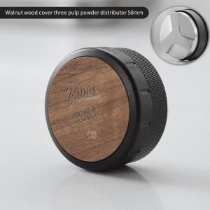 Bincoo Coffee Powder Tamper Balbu Wood Pressure Powder Set Three Pulp Can Adjust High Italian Pressure Foundation