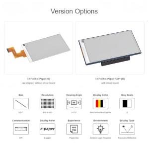 3.97in E Giấy mực màn hình mô-đun cho RPi tương thích hỗ trợ 3.3V/5V chuyển đổi cho phát triển dự án