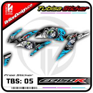 Sticker Striping Cb 150 R - Stiker Striping Variasi Motor All New Cb 150 R. TBS.05