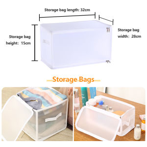 Waterproof Storage Box Foldable Wardrobe Organiser Clothes Organizer Box Stackable Storage Box