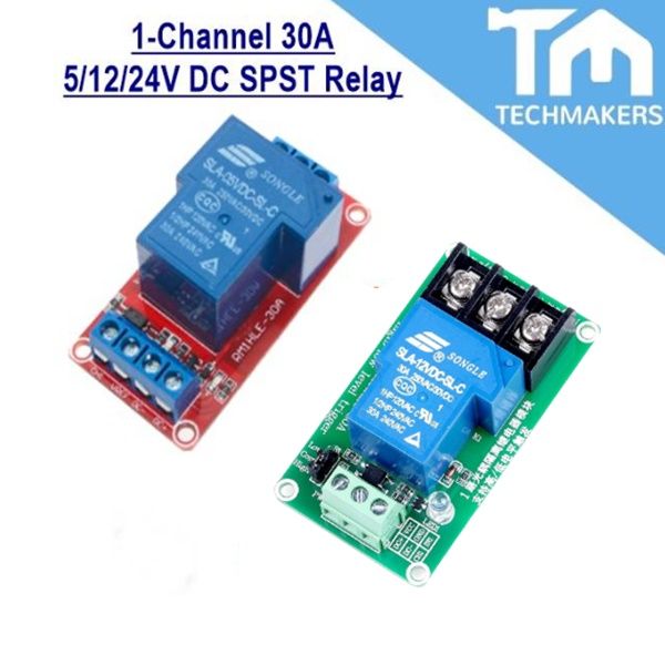 1Channel 30A 5/12/24V DC SPST Relay Module Single Way Optocoupler