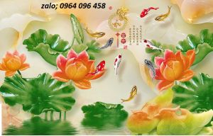 Tranh gạch 3d cá chép - CNBBB95