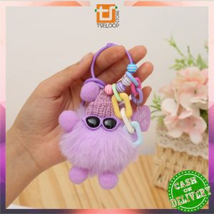 OFM-C1248 Gantungan Kunci Hiasan Tas Boneka Cute Coal Balls Gantungan Hp Lucu Strap Phone Keychains