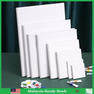 Mini Canvas Stretched Plain Blank Canvas Board Acrylic Painting Canvas Frame 油画画框框板油画布