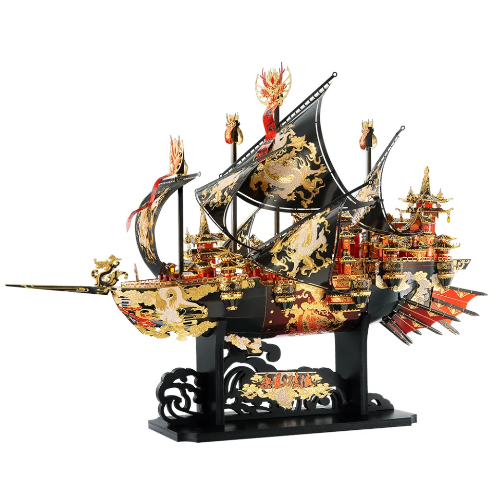 Piececool 3D Metal Puzzle THE WIND BREAKER Sky Ship Model Kits DIY