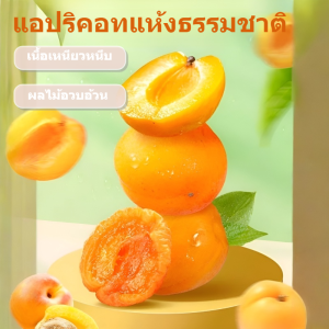 แอปริคอทแดงแห้ง ไม่มีน้ำตาลเพิ่ม เนื้อเต็มๆ เนื้อแอปริคอตหวานธรรมชาติ