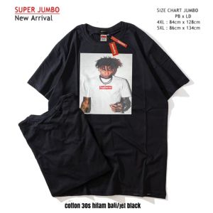 kaos jumbo pria wanita 2xl 3xl 4xl 5xl 5xl /kaos bigsize /bahan cotton combat 24S -RNS STORE