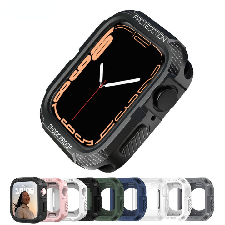 Rugged Case Watch Series Case 44mm Elkson Compatible With Apple