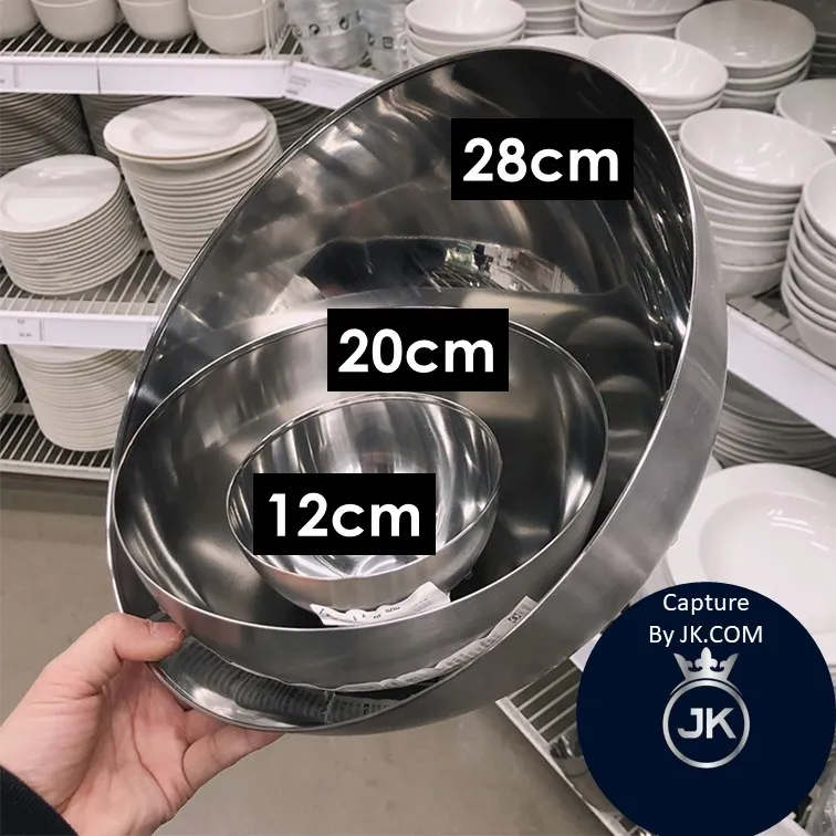 BLANDA BLANK serving bowl, stainless steel, 20 cm - IKEA Switzerland