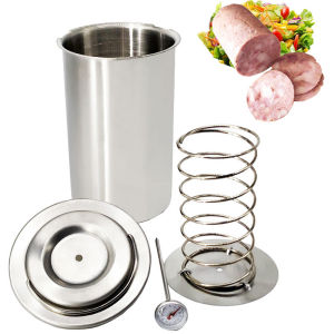 AREYOUCAN Stainless Steel Ham Press Maker Seafood Meat Poultry Tools With 100 Pcs Papers Kitchen Cooking Tools