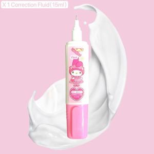 Cute 15ml Correction Pen Quick Dry - Sanrio Cartoon 15ml Correction Liquid - Kuromi School Supplies Set - Perfect for Kids & Office Supplies