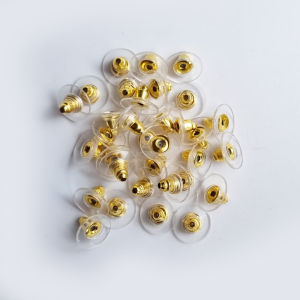 5gm per pack of stainless steel earring stud butterfly stopper and earring plastic stopper in silver gold and rose gold