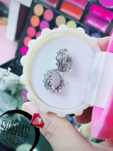 bông tai khoen bạc cao cấp siu phẩm lấp lánh cực sang trọng