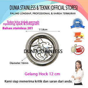Gelang Hock 12cm aksesoris stainless